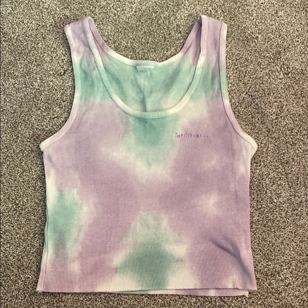 Tie-Dye Tank Top - Purple and Green